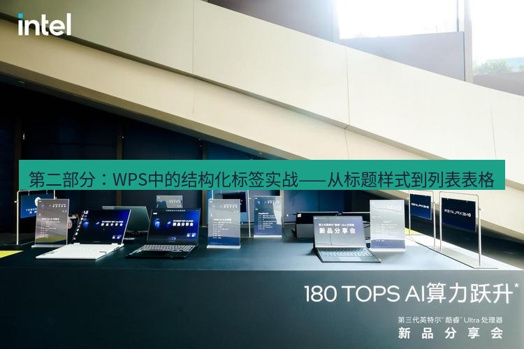 wps 第二部分：WPS中的结构化标签实战——从标题样式到列表表格