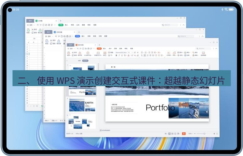 wps 二、 使用 WPS 演示创建交互式课件：超越静态幻灯片