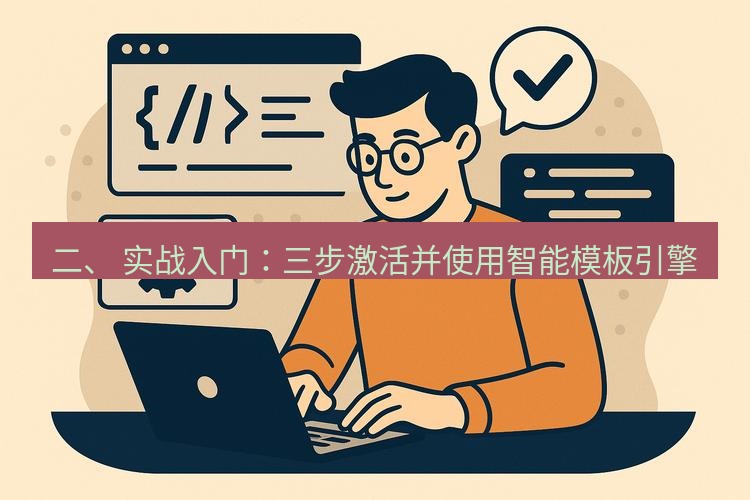 wps 二、 实战入门：三步激活并使用智能模板引擎
