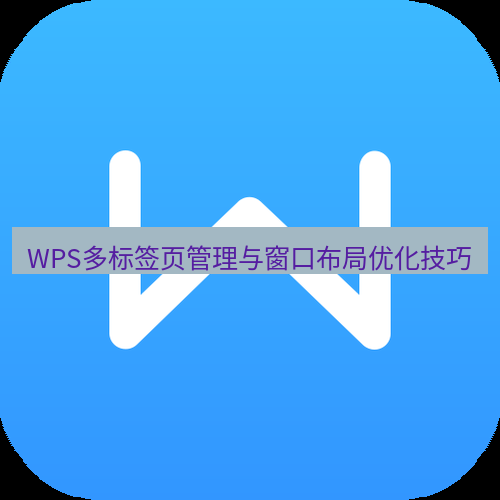 wps WPS多标签页管理与窗口布局优化技巧