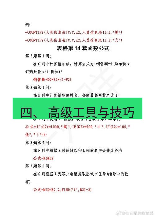 wps 四、 高级工具与技巧