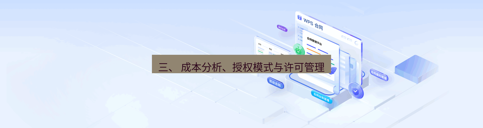 wps 三、 成本分析、授权模式与许可管理