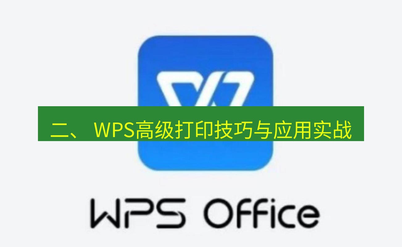 wps 二、 WPS高级打印技巧与应用实战