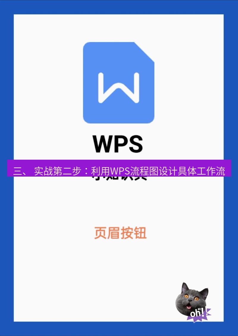 wps 三、 实战第二步：利用WPS流程图设计具体工作流