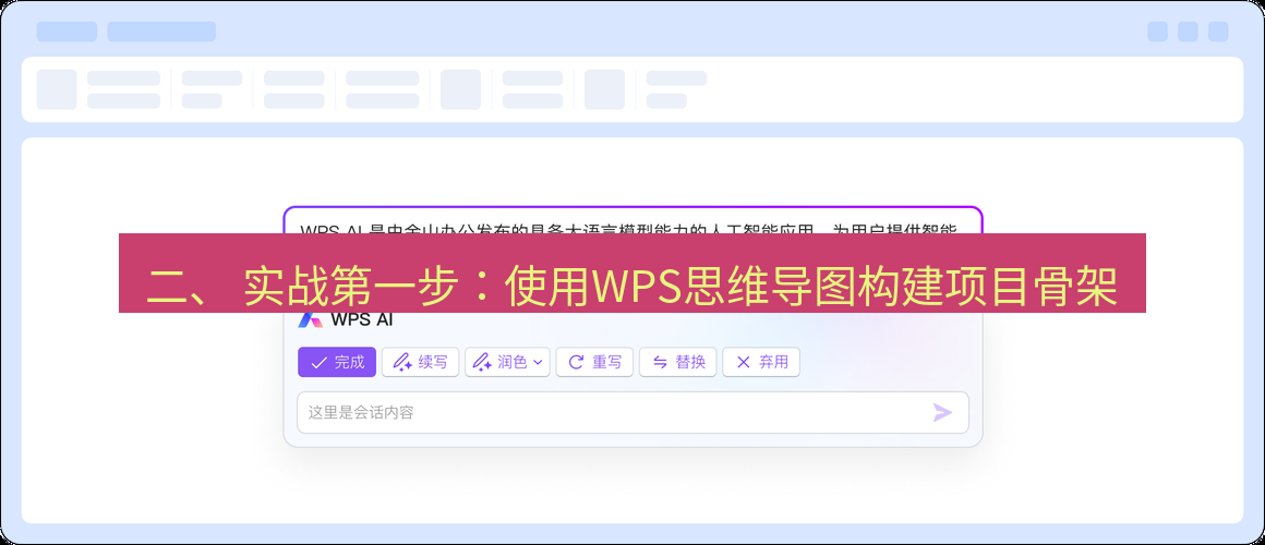 wps 二、 实战第一步：使用WPS思维导图构建项目骨架