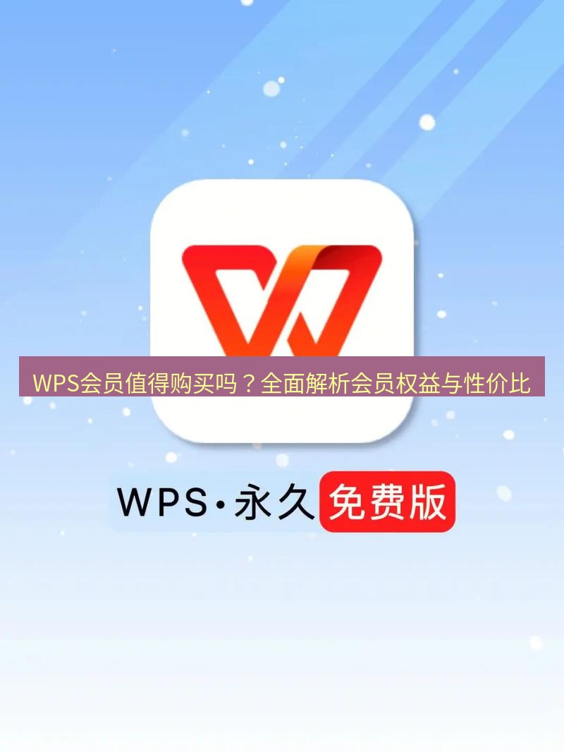 wps WPS会员值得购买吗？全面解析会员权益与性价比