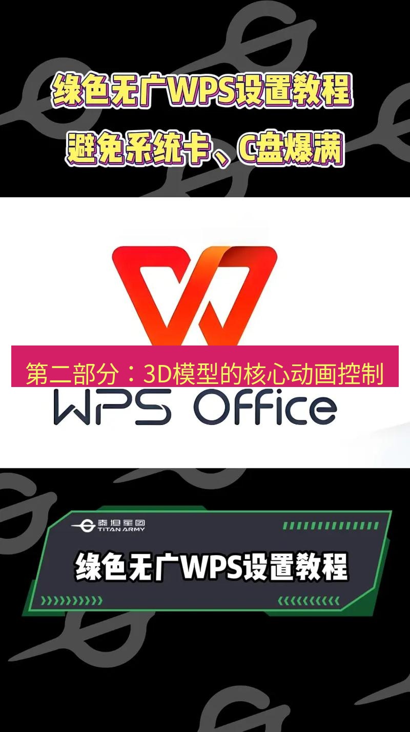 wps 第二部分：3D模型的核心动画控制