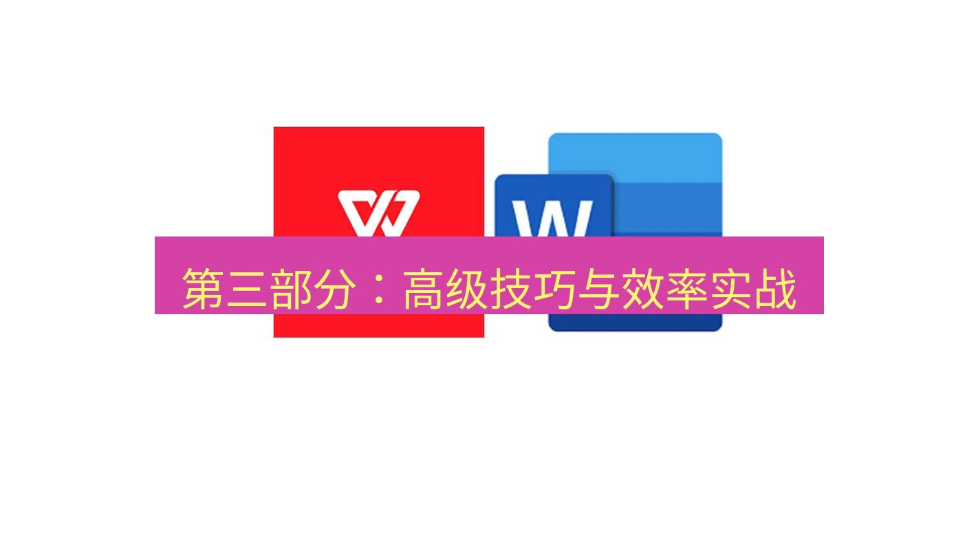 wps 第三部分：高级技巧与效率实战