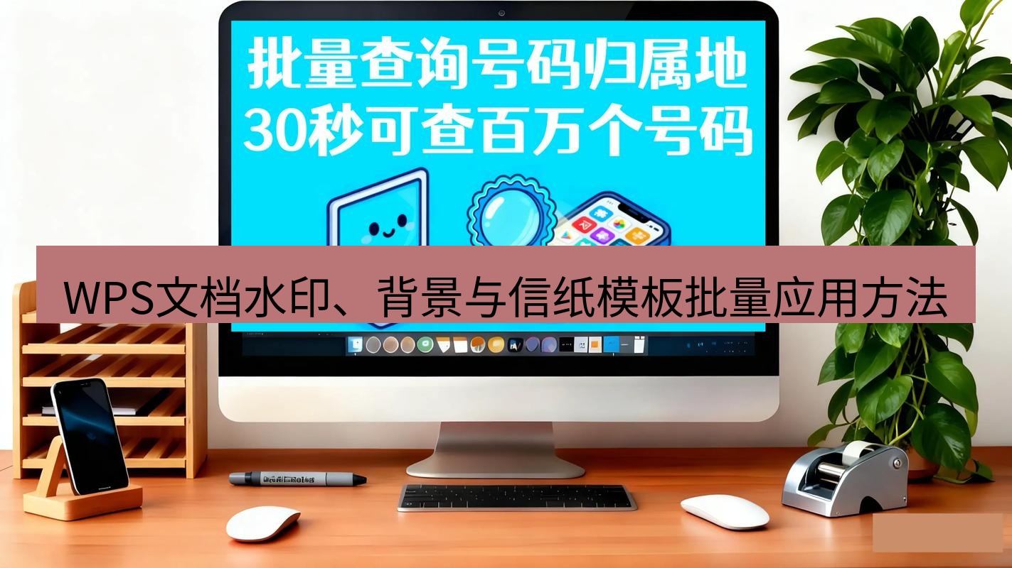 wps WPS文档水印、背景与信纸模板批量应用方法