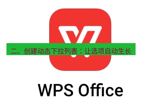 wps 二、创建动态下拉列表：让选项自动生长