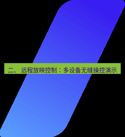 wps 二、 远程放映控制：多设备无缝操控演示