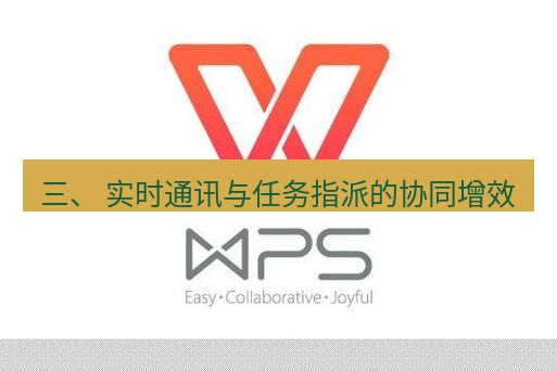wps 三、 实时通讯与任务指派的协同增效
